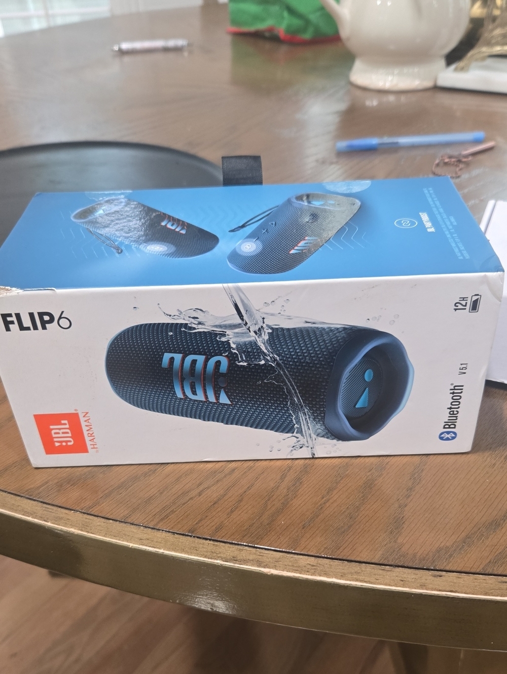 JBL Flip 6 Portable Bluetooth Speaker - Navy Blue